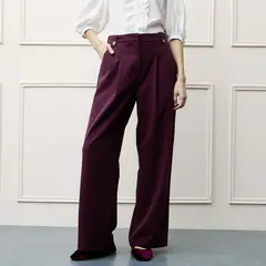 BASEMENT - Pantalón Straight Tiro Alto Mujer