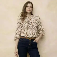 ELLE - Blusa Manga Larga Mujer