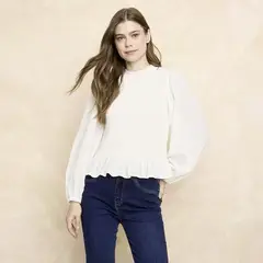 ELLE - Blusa Manga Larga Mujer