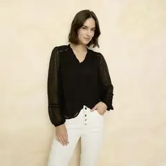 ELLE - Blusa Manga Larga Mujer