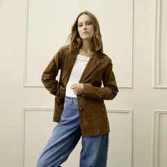 BASEMENT - Blazer De Cuero Mujer