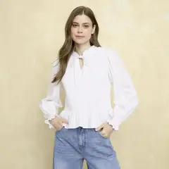 UNIVERSITY CLUB - Blusa Manga Larga Mujer