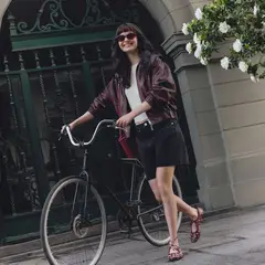 BASEMENT - Casaca Efecto Cuero Mujer