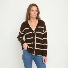 NEWPORT - Cardigan Manga Larga Mujer