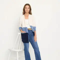 NEWPORT - Cardigan Manga Larga Mujer