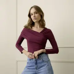 BASEMENT - Polo Manga Larga Mujer