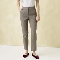 UNIVERSITY CLUB - Pantalón Straight Tiro Alto Mujer