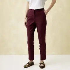 UNIVERSITY CLUB - Pantalón Straight Tiro Alto Mujer