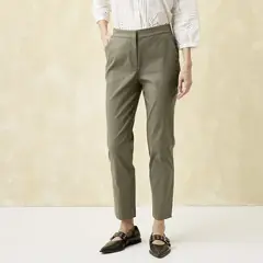 UNIVERSITY CLUB - Pantalón Straight Tiro Alto Mujer