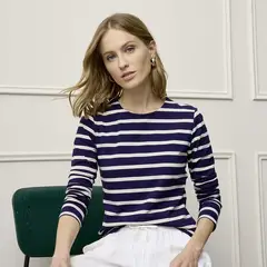 BASEMENT - Polo Manga Larga Algodón Mujer