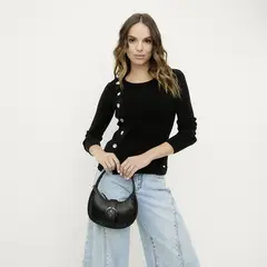 MOSSIMO - Chompa Manga Larga Mujer