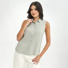 SYBILLA - Blusa Sin Mangas Mujer