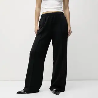 SYBILLA - Pantalón Wide Leg Tiro Medio Mujer
