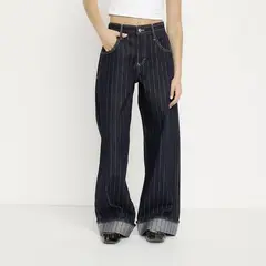 SYBILLA - Pantalón Baggy Tiro Medio Mujer