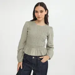 SYBILLA - Blusa Manga Larga Mujer