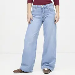 SYBILLA - Jean Wide Leg Tiro Alto Mujer