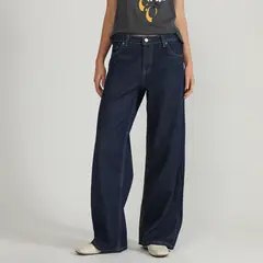 SYBILLA - Pantalón Wide Leg Tiro Bajo Mujer