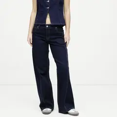SYBILLA - Jean Wide Leg Tiro Bajo Mujer