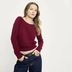 SYBILLA - Chompa Off Shoulder Mujer