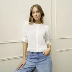 BASEMENT - Blusa Manga Corta Mujer