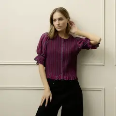 BASEMENT - Blusa Manga Corta Mujer