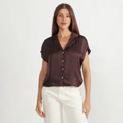 BASEMENT - Blusa Manga Corta Mujer