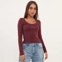 DENIMLAB - Polo Manga Larga Mujer