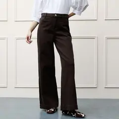 BASEMENT - Jean Wide Leg Tiro Alto Mujer