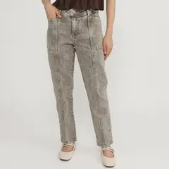 UNIVERSITY CLUB - Jean Straight Tiro Alto Mujer