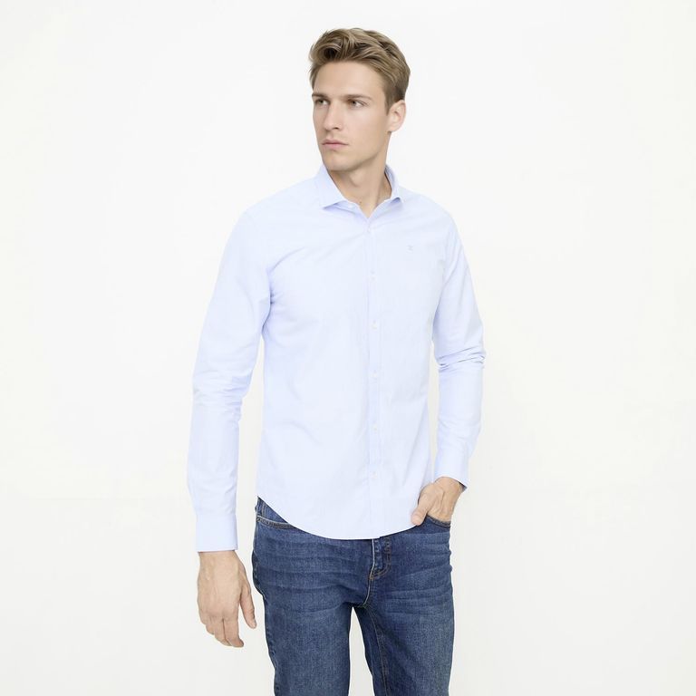 Camisa Slim Fit Manga Larga Hombre Wolf&Han