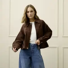 BASEMENT - Casaca de Cuero Mujer