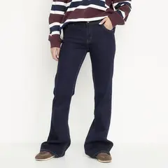 SYBILLA - Jean Flare Tiro Medio Mujer