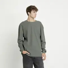 BEARCLIFF - Polo 100% Algodón Manga Larga Hombre