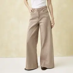 UNIVERSITY CLUB - Jean Wide Leg Tiro Alto Mujer
