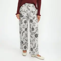 UNIVERSITY CLUB - Jean Wide Leg Tiro Alto Mujer