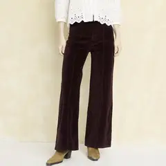 UNIVERSITY CLUB - Pantalón Straight Tiro Alto Mujer