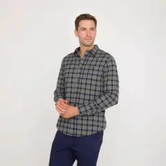 UNIVERSITY CLUB - Camisa 100%Algodón Manga Larga Hombre