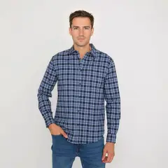 UNIVERSITY CLUB - Camisa 100%Algodón Manga Larga Hombre