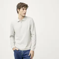 BASEMENT - Polo Algodón Manga Larga Hombre