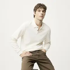 BASEMENT - Polo Algodón Manga Larga Hombre
