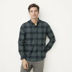 NEWPORT - Camisa Algodón Manga Larga Casual Hombre