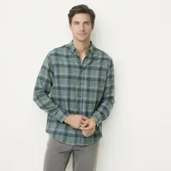 NEWPORT - Camisa Algodón Manga Larga Casual Hombre