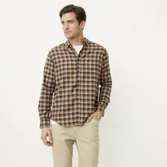 NEWPORT - Camisa Algodón Manga Larga Casual Hombre