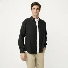 NEWPORT - Camisa Algodón Manga Larga Casual Hombre