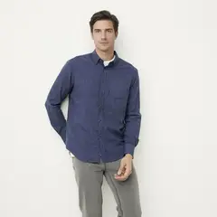 NEWPORT - Camisa Algodón Manga Larga Casual Hombre