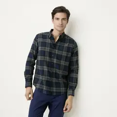 NEWPORT - Camisa Algodón Manga Larga Casual Hombre