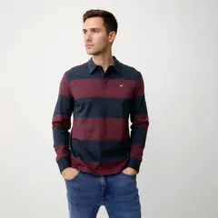 UNIVERSITY CLUB - Polo Algodón Manga larga Hombre