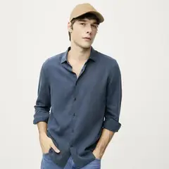 BASEMENT - Camisa Clásica Regular fit Hombre