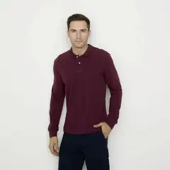 UNIVERSITY CLUB - Polo 100%Algodón Manga Larga Hombre