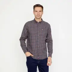 UNIVERSITY CLUB - Camisa 100%Algodón Manga Larga Hombre